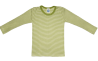 Cosilana lange mouw t-shirt  70% wol 30% zijde  groen gestreept