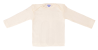 Cosilana lange mouw t-shirt met envelophals 70% wol 30% zijde  naturel