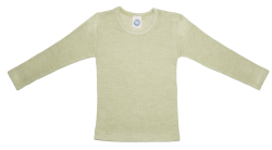 Cosilana longsleeve katoen/wol/zijde groen