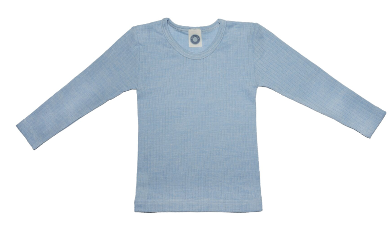 Cosilana longsleeve cotton/wool/silk soft blue (91233)