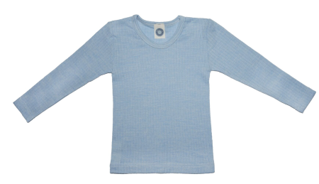 Cosilana longsleeve cotton/wool/silk soft blue (91233)