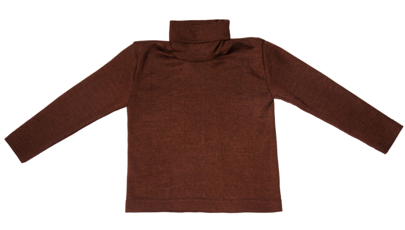 Cosilana wool silk  longsleeve with turtle neck purple (71299)