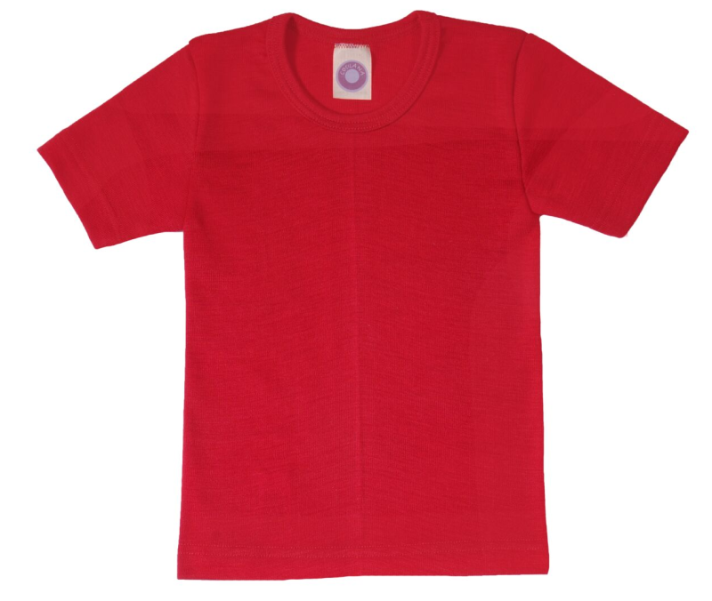 Cosilana tshirt wool/silk red (71232)