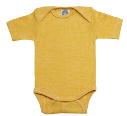 Cosilana short sleeved body cotton/wool/silk yellow (91052)