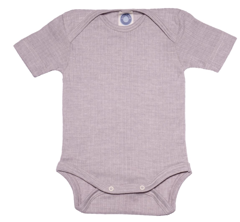 Cosilana romper korte mouw katoen/wol/zijde lichtblauw (91052)