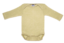 Cosilana body long sleeved cotton/wool/silk green (91053)