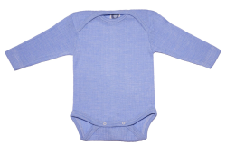 Cosilana body long sleeved light blue cotton/wool/silk (91053)