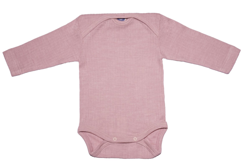 Cosilana romper lange mouw katoen/wol/zijde naturel (91053)