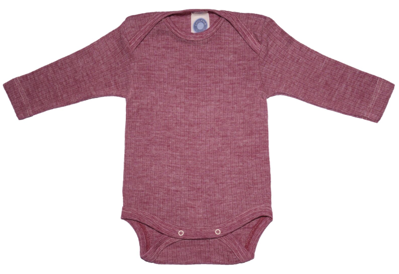 Cosilana body long sleeved brown cotton/wool/silk (91053)