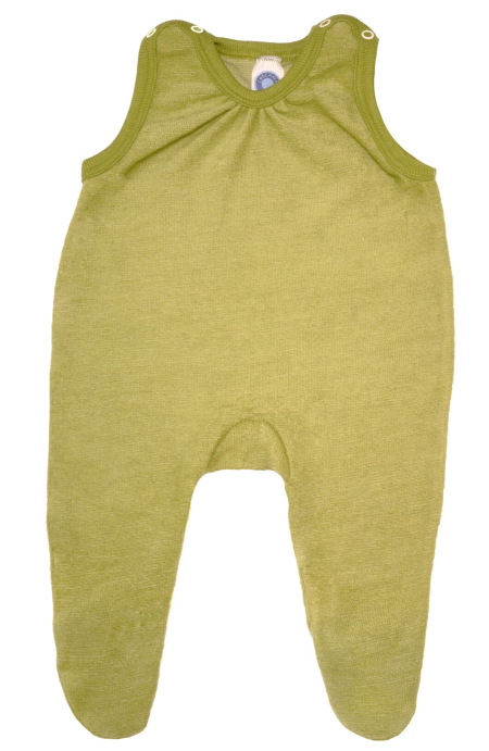 Cosilana baby romper long legs, sleeveless 100% wol natural (45090)