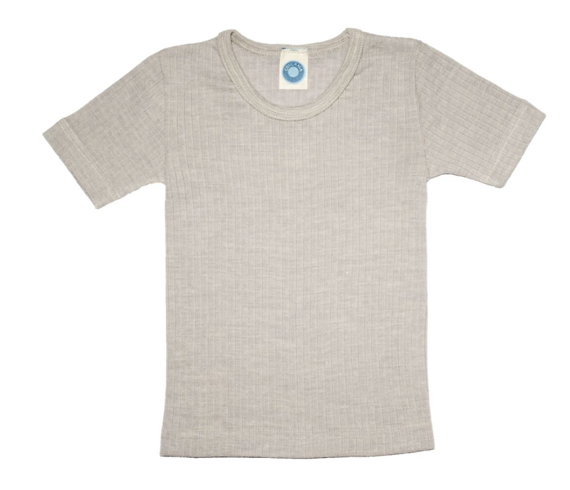 Cosilana tshirt katoen/wol/zijde geel (91232)