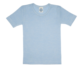 Cosilana shortsleeve cotton/wool/silk soft blue (91232)