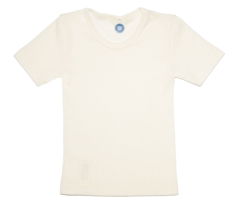 Cosilana tshirt katoen/wol/zijde naturel