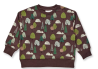 Sense Organics katoenen sweatshirt bruin met bomen DARI