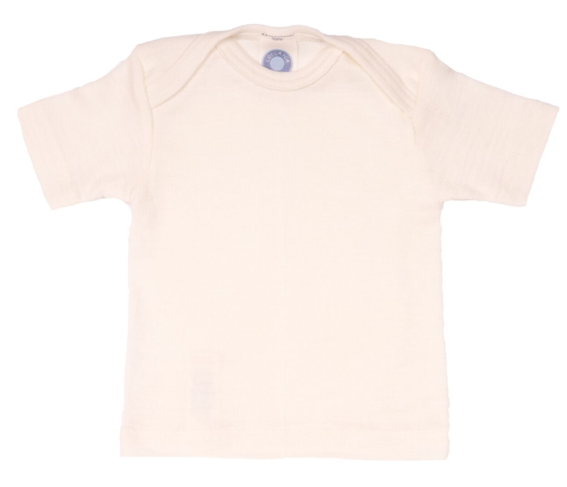 Cosilana tshirt korte mouw naturel 70% wol 30% zijde