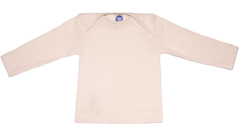Cosilana tshirt lange mouw  wol/zijde/katoen naturel (91033)