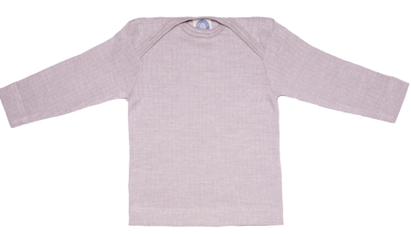 Cosilana longsleeve grey cotton/wool/silk soft blue  (91032)