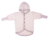 Cosilana woolcottonfleece jacket with hood lichtgrijs (48930)