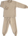 Lilano brushed woolen two piece pyjama  sand striped
