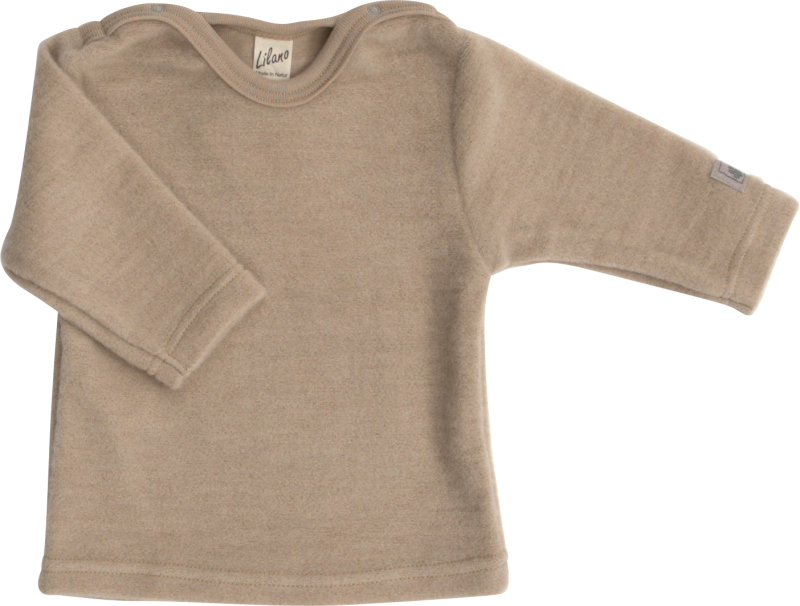 Lilano brushed woolen  shirt Sand