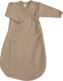 Lilano brushed woolen wrap around sleeping bag sand