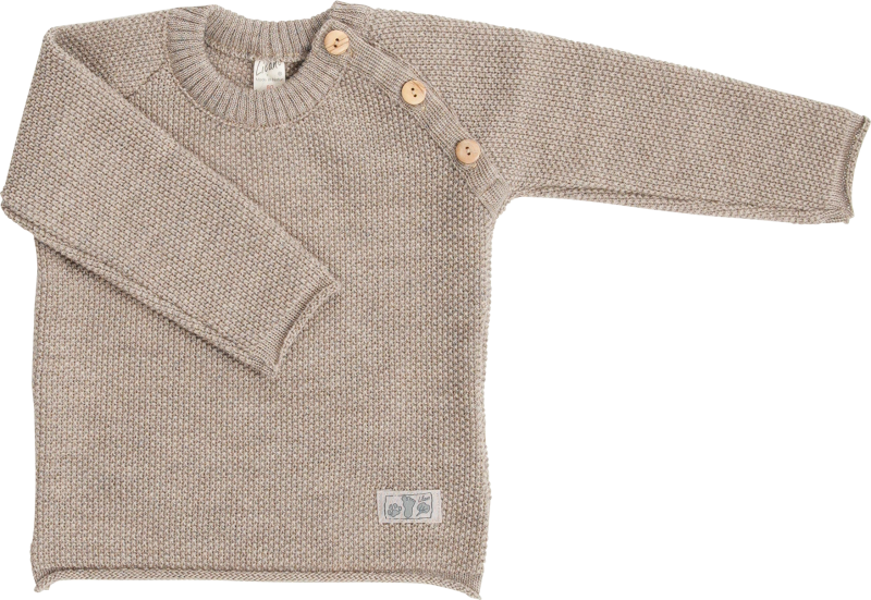 Lilano knitted woolen sweater Sand
