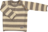 Lilano knitted woolen sweater Sand striped