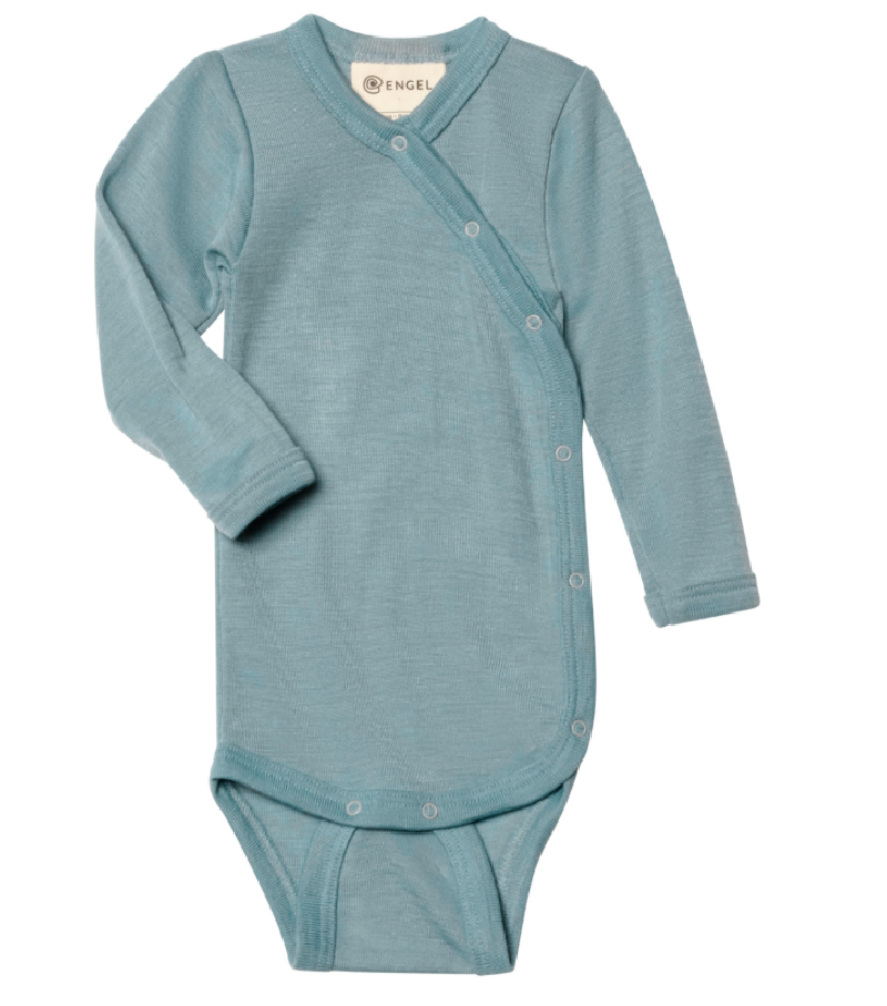 copy of Engel Natur wool silk wrap around body mountain blue