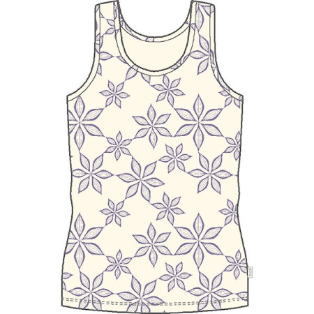 Joha outlet top dames merinowol XXL naturel met bloemen