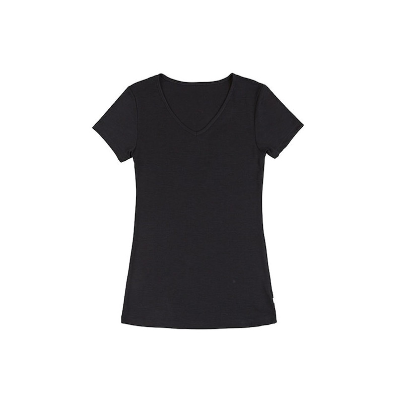 copy of Joha woolsilk short sleeve shirt black (11655)