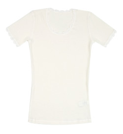 Joha wollen tshirt naturel (70403)