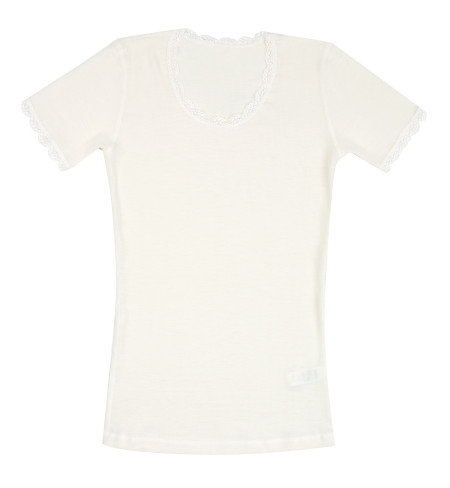 Joha wollen tshirt naturel (70403)