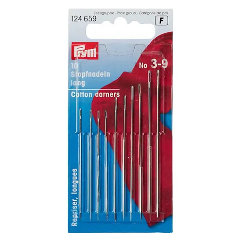 Prym set van 10 stopnaalden maat 3-9