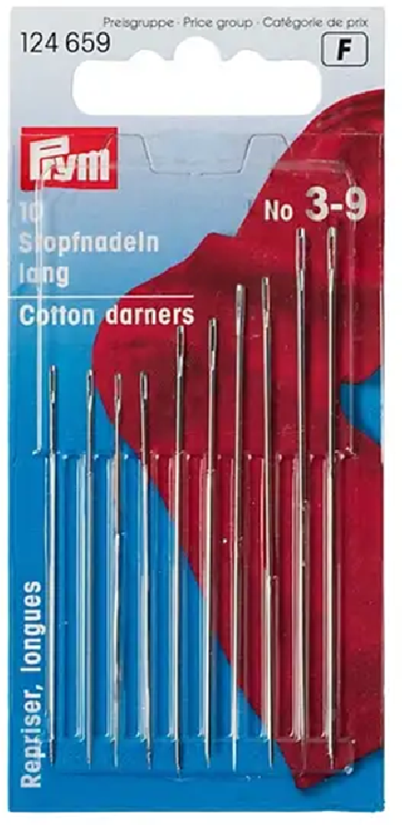 Prym set van 10 stopnaalden maat 3-9