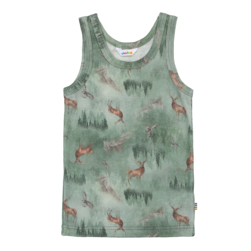 copy of Joha sleeveless shirt natural with flowers (75636)