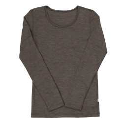 Joha wolzijde longsleeve bruin melange (18224)