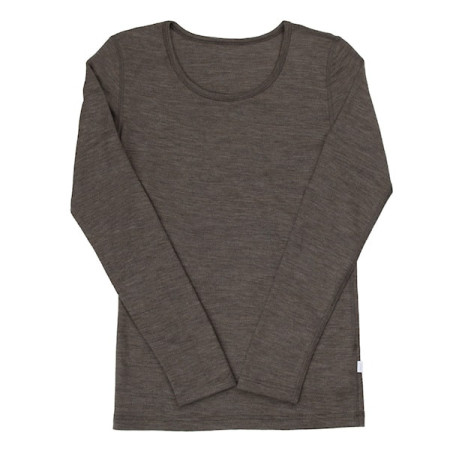 Joha wolzijde longsleeve bruin melange (18224)
