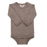 Joha wol/zijde romper lange mouw beige melange (68456)