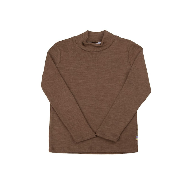 Joha merinowollen shirt warm bruin (19376)