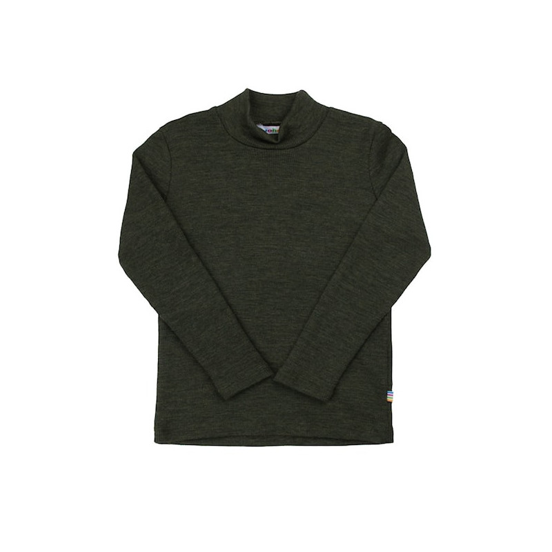Joha merinowollen shirt mosgroen (19376)
