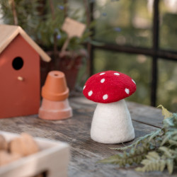 copy of Sjaal met Verhaal paddenstoel bruin