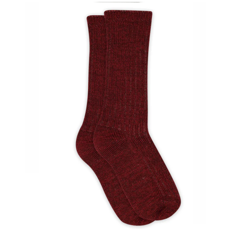 MP Denmark dikke wollen quinn sokken wine red (59055)