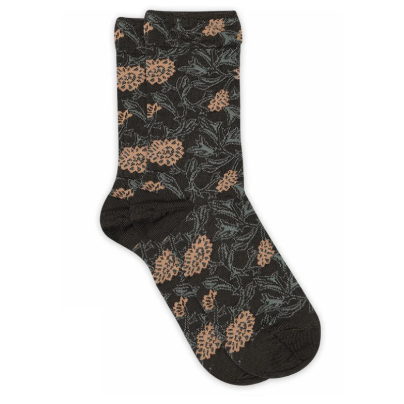 MP Denmark wollen damessokken  Dahlia dark brown (79752)