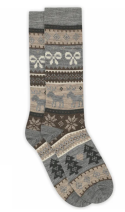 MP Denmark wollen lange damessokken  grijs 79748