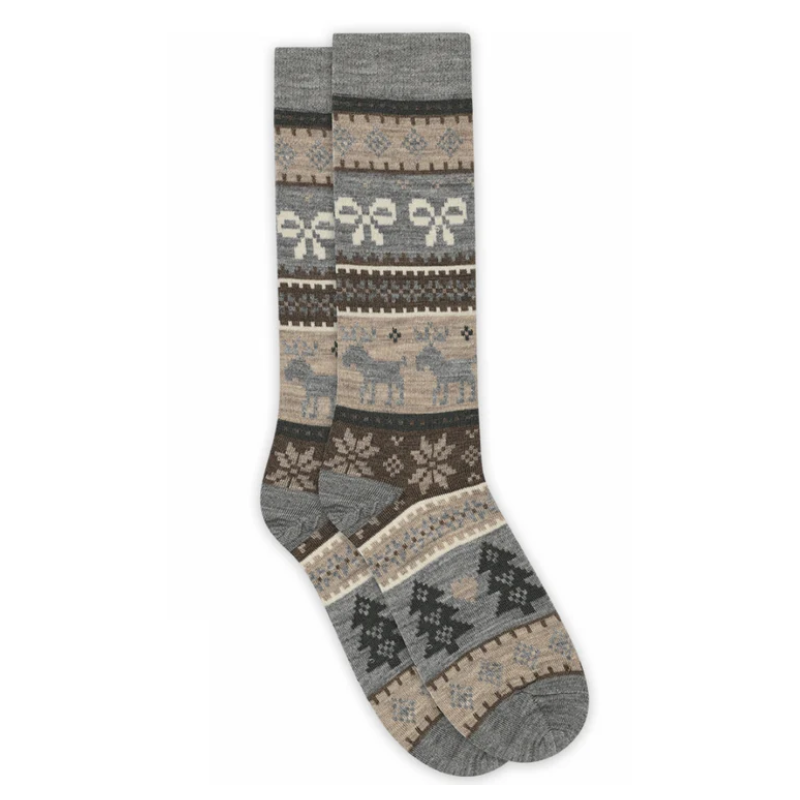 MP Denmark wollen lange damessokken  grijs 79748