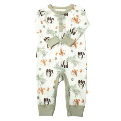 Katvig (Joha) outlet wollen jumpsuit  met panda's