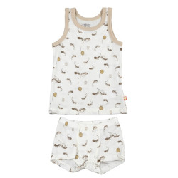 Katvig (Joha) outlet wollen hemd met boxer set insecten