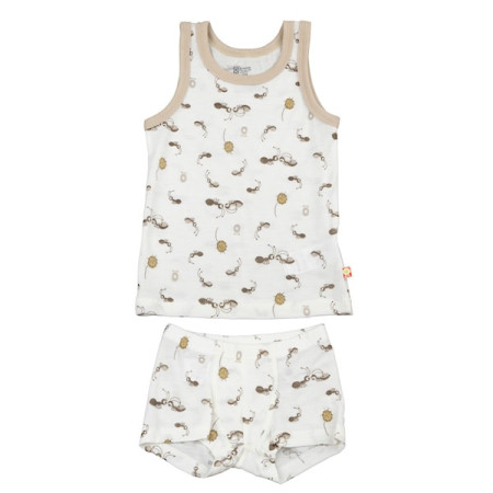 Katvig (Joha) outlet wollen hemd met boxer set insecten