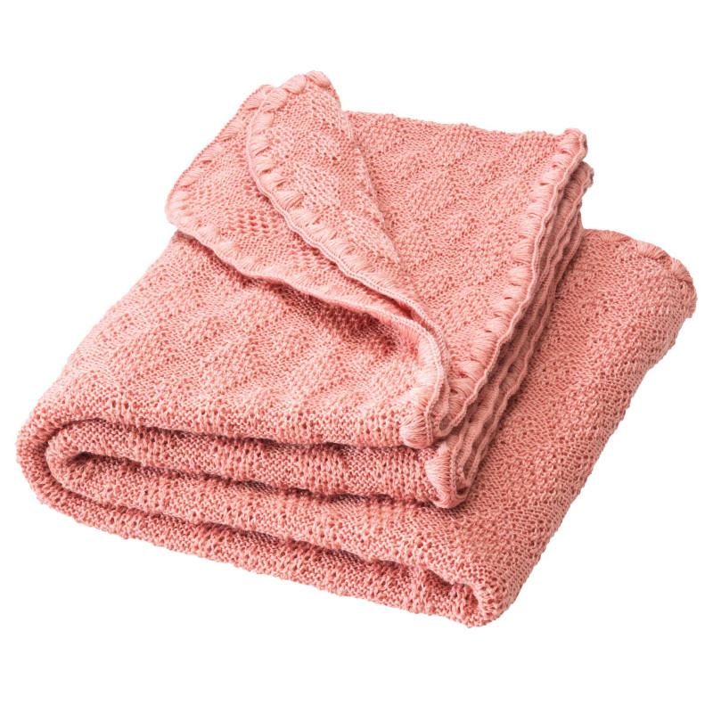 Disana woolen blanket soft pink