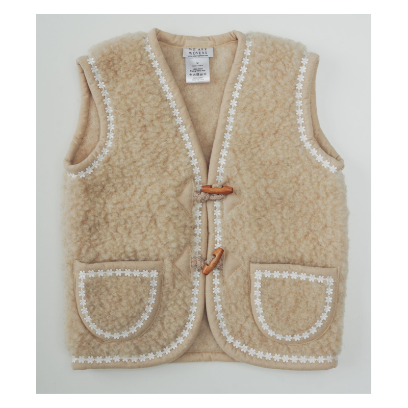 copy of We are wovens woolen bodywarmer lilac n (child)